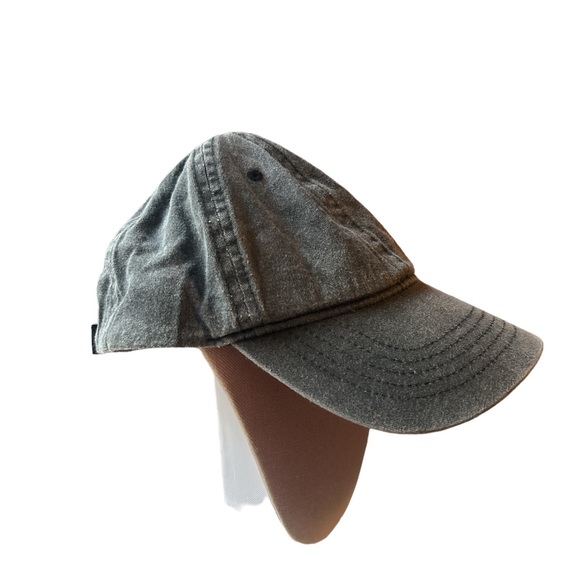 Infinity Dark Grey Distressed Baseball Velcro Adjustable Hat ONE SIZE FITS MOST - Picture 1 of 5